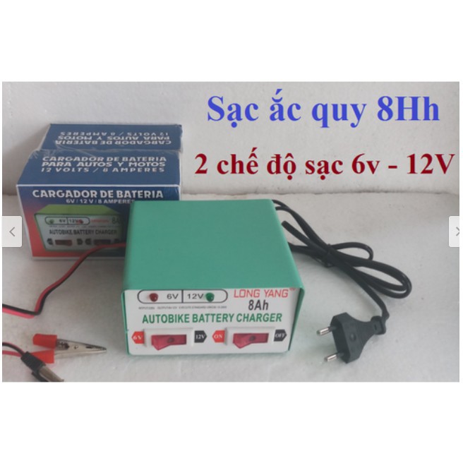 Bộ sạc bình ắc quy 2 chế độ 6V và 12V - 6V và 12V