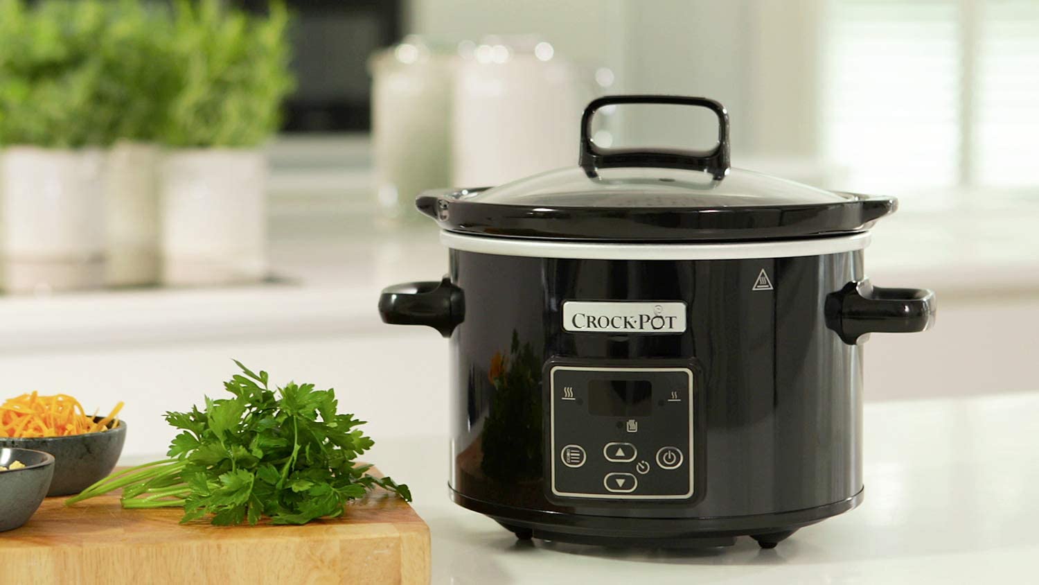 (Hàng Đức) NỒI NẤU CHẬM, hầm chậm, slow cooker CROCKPOT CSC061X, 2,4L phù hợp cho các hộ gia đình từ 2-3 người