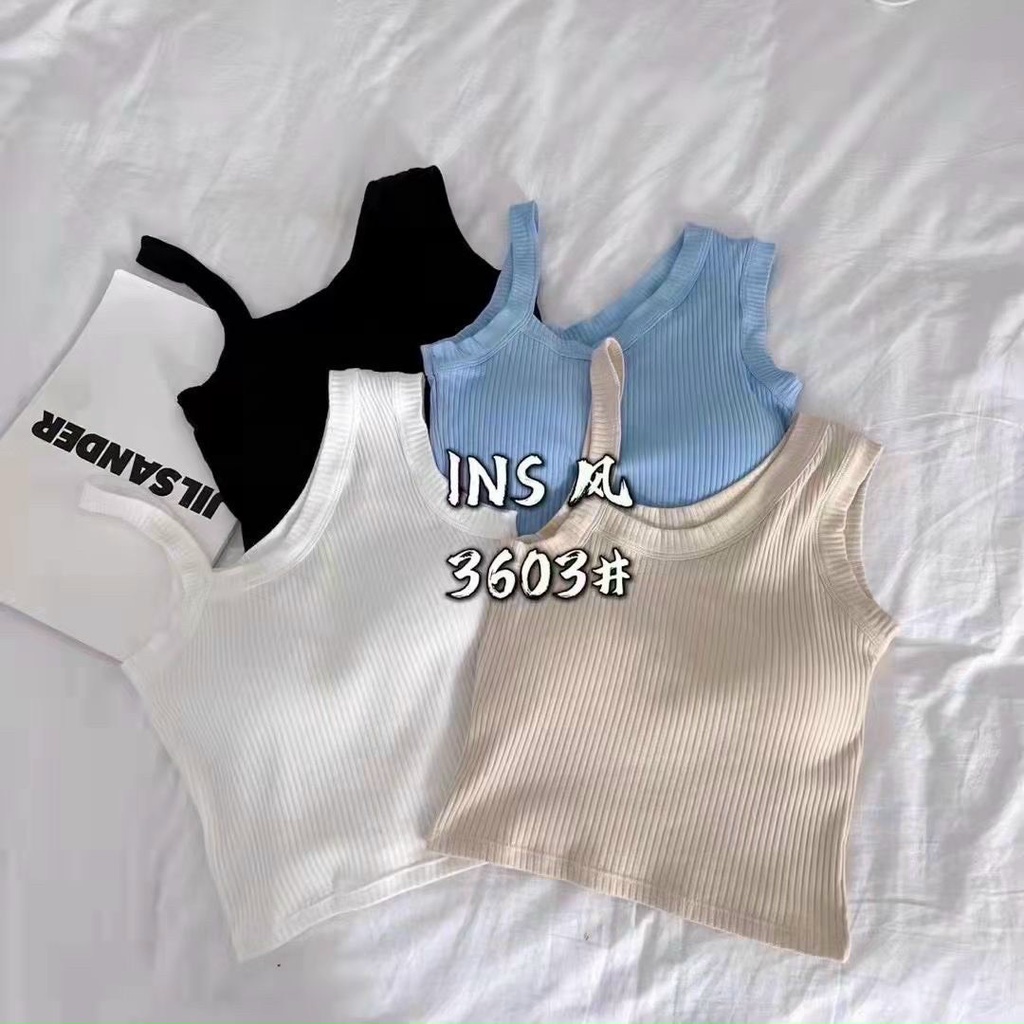 Áo Thun Trơn Dáng Ôm Dây Áo Độc Lạ Thời Trang Quảng Châu Style Sexy | Smide Clothing