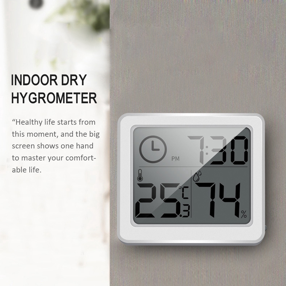 ship fast Ultra-thin minimalist smart home electronic digital thermometer and hygrometer dry hygrometer 『Zeer 』