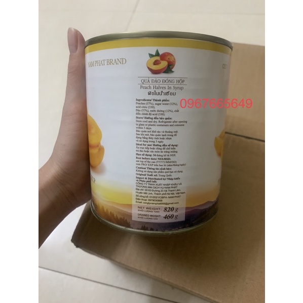 Đào Ngâm Thái Lan BODDOB  - Dùng ăn trực tiếp làm món tráng miệng/ làm trà đào thơm ngon