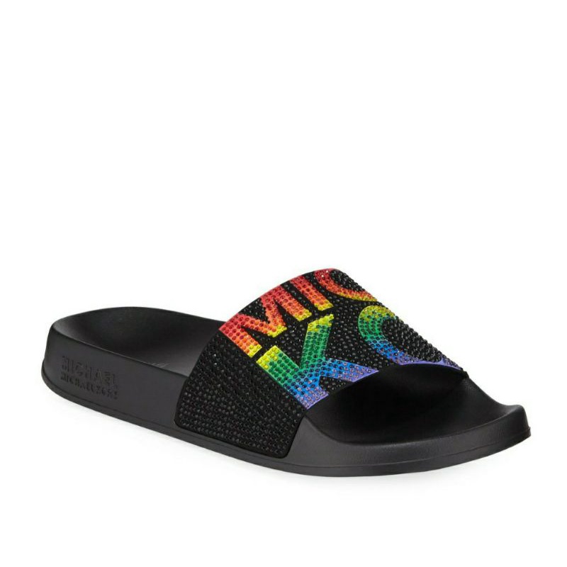 michael kors gilmore slides rainbow