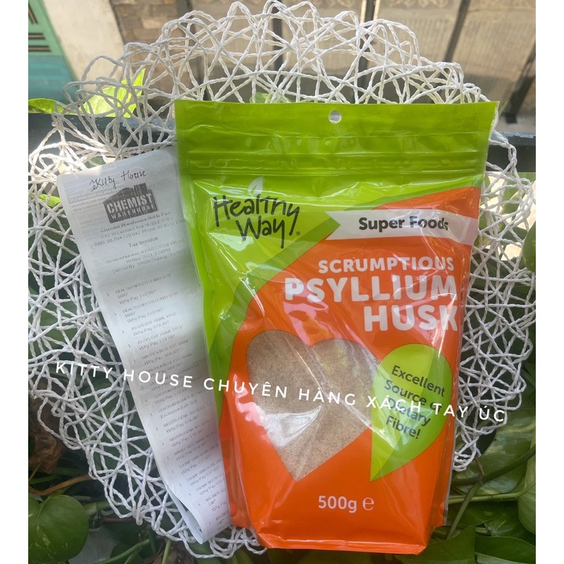 BỘT VỎ MÃ ĐỀ HEALTHY WAY PSYLLIUM HUSK GÓI 500GR