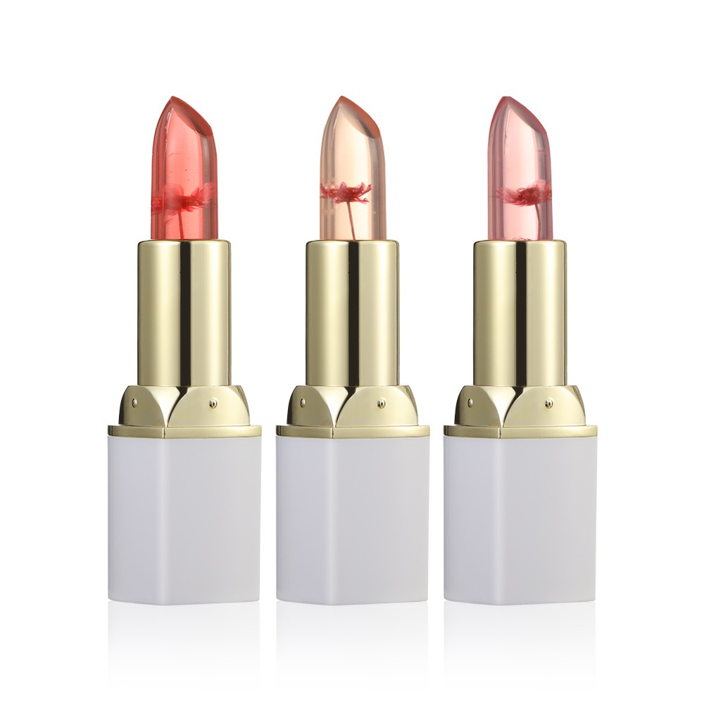 (Hàng Mới Về) Set 3 Son Thạch Ướp Hoa Dưỡng Ẩm Chống Nước Lâu Trôi Thay Đổi Màu Sắc | BigBuy360 - bigbuy360.vn