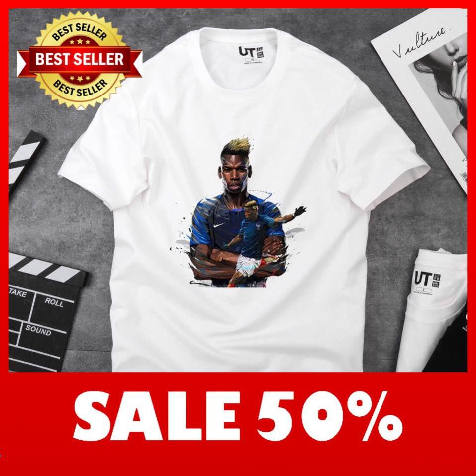 [Freeship] Áo Thun In Hình Paul Pogba Mã 04 - Áo In Hình Cầu Thủ Bóng Đá