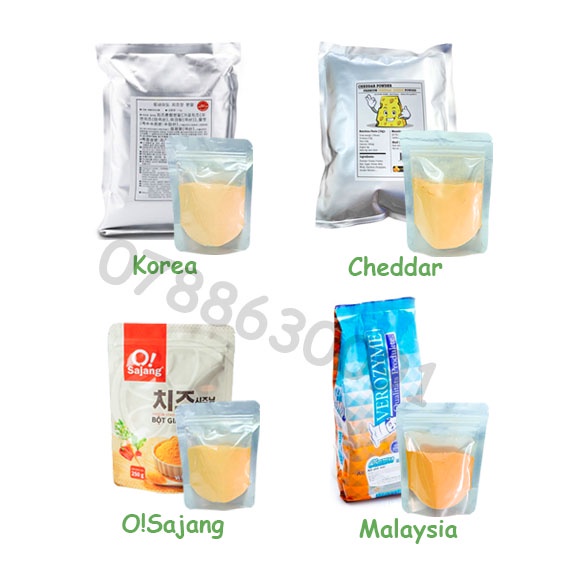 Bột phô mai lắc nguyên chất 100g
