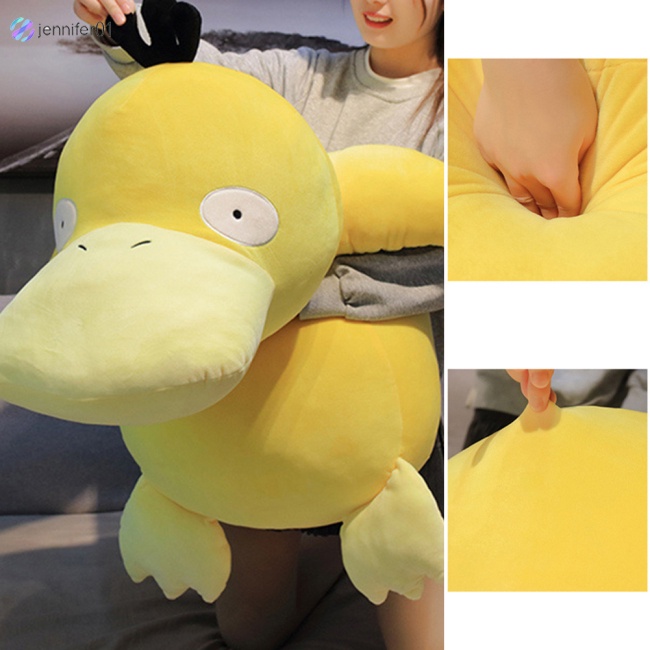 Jen pokemon series psyduck nhồi bông vịt sang trọng gối đồ chơi búp bê trang trí nội thất trẻ em quà tặng sinh nhật vịt sang trọng