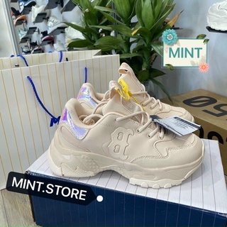 Giày Sneaker kem gót hologram