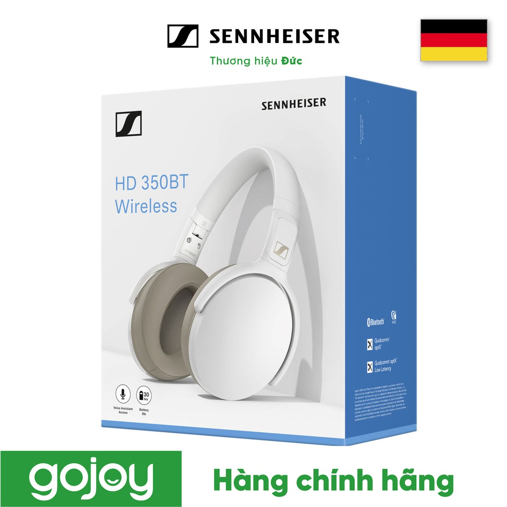 Tai nghe Chụp tai SENNHEISER HD 350BT Bluetooth 5.0 ,Smart Control ,Pin Khỏe - Bảo hành chính hãng 24 tháng