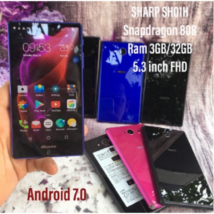 SỐC GIÁ Sharp Aquos Zeta SH-01H - 4G LTE- RAM 3GB- Cảm biến vân tay- Điện thoại Nhật chơi game cực chất SỐC GIÁ