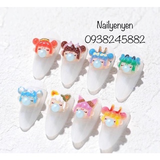 Set phụ kiện nail búp bê