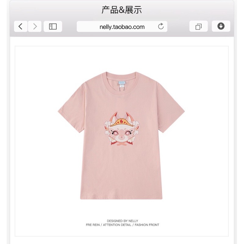 [FREESHIP](CÓ SẴN)HÀNG CHÍNH HÃNG thun NELLY HEYBIG unisex tay lỡ,áo thun dáng rộng hoạ tiết mèo đức vua mã THDX6406AX