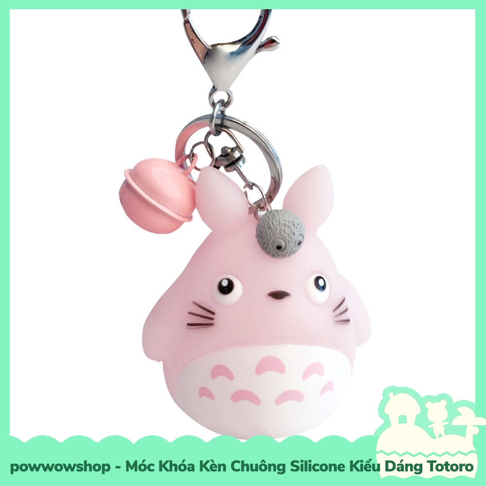 [Sẵn VN - Hỏa Tốc] Móc Khóa Silicone Kèn Chuông Kiểu Dáng Anime Manga Totoro Nhiều Màu