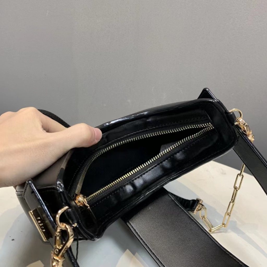 Túi Đeo Vai Hình Bán Nguyệt Có Khóa Kéo Phong Cách Mới PW276390053-1 Dây Đeo Vai Có Khóa Nam Châm Hình Bán Nguyệt Thanh Lịch Có Thể Điều Chỉnh