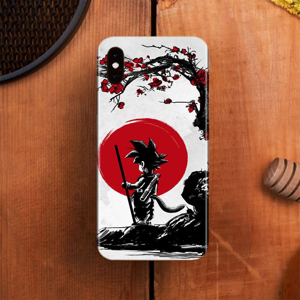 Miếng dán skin hình Songoku Dragon Ball cho iPhone (Mã: 7vnr032)