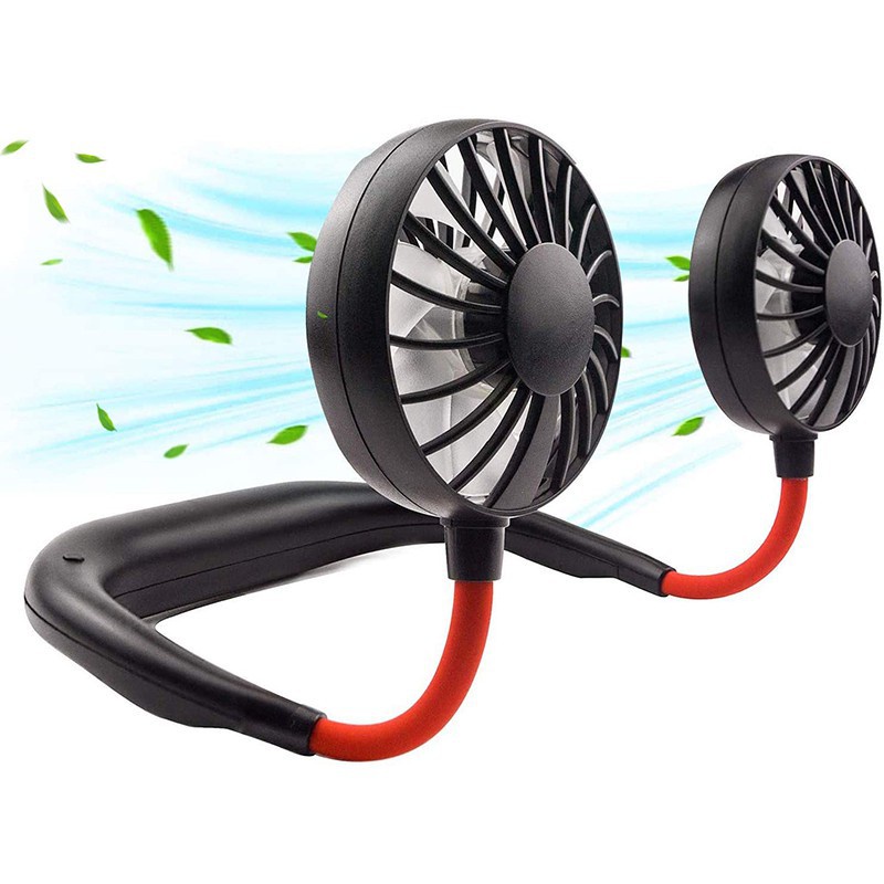 Quạt Đeo Cổ Mini Sạc Usb Tiện Lợi  3 Cấp Độ Gió  - Bảo Hành Lỗi 1 Đổi 1 - ONE MAX