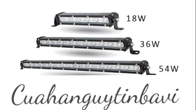 Đồ chơi ôtô| Led 1 hàng 50cm bảo hành 3 tháng có 2 màu trắng vàng chạy từ 12v đến 80V ( led trợ sáng)