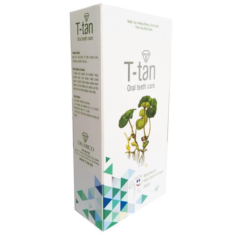 Nước Súc Miệng T-Tan 300ml Chuyên Trị Sâu Răng, Nhiệt Miệng, Chảy Máu Chân Răng, Viêm Lợi, Ê buốt răng, Hội Miệng.