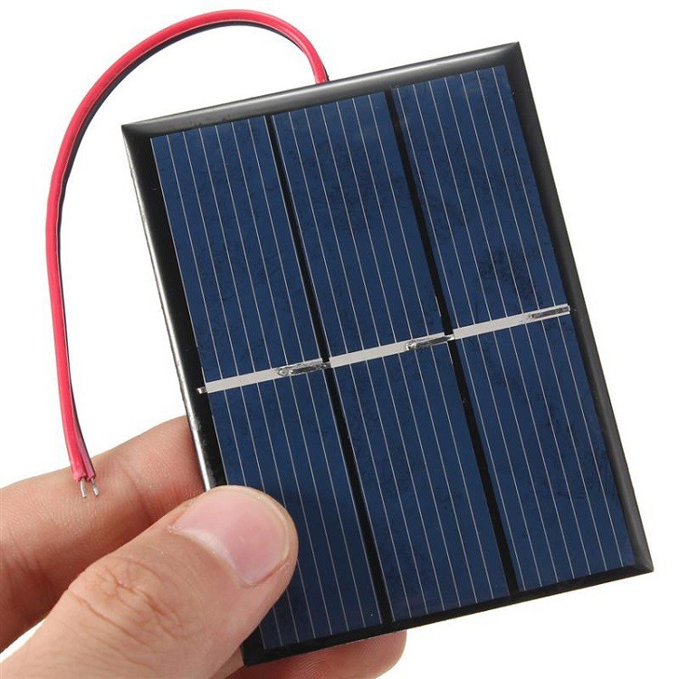 Pin mặt trời 0.65W 60*80*3MM, tấm pin năng lượng mặt trời cỡ nhỏ