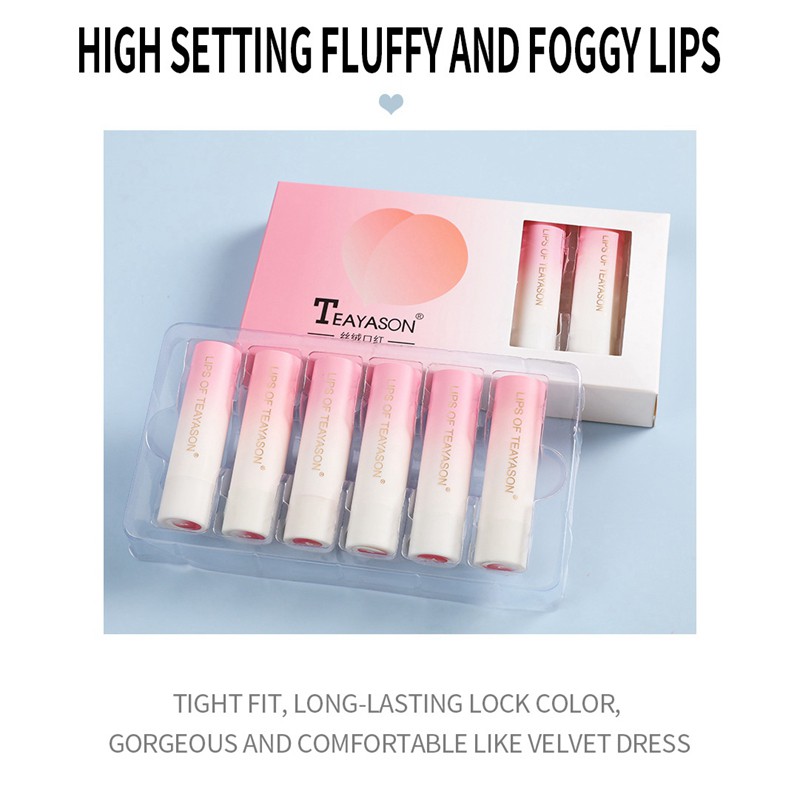 VEET (Hàng Mới Về) Son Sáp Teayason Tông Nhung Lì Chống Nước Lâu Trôi 6 Màu Tùy Chọn | BigBuy360 - bigbuy360.vn