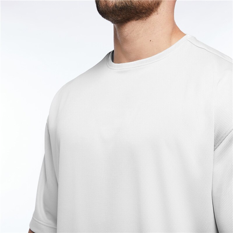 Áo thun tay ngắn dáng rộng phối lưới mau khô thời trang mùa hè cá tính dễ phối đồ cho nam