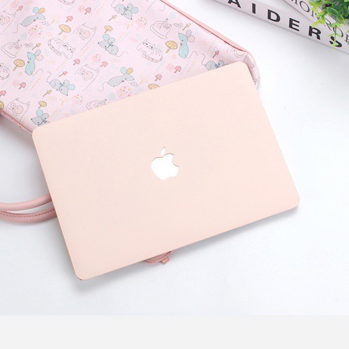 Combo 4in1 Case,Ốp Macbook Màu Hồng Pastel (Tặng Kèm Miếng Dán Màn Hình,Nút Chống Bụi,Kẹp Chống Gãy Sạc) | WebRaoVat - webraovat.net.vn