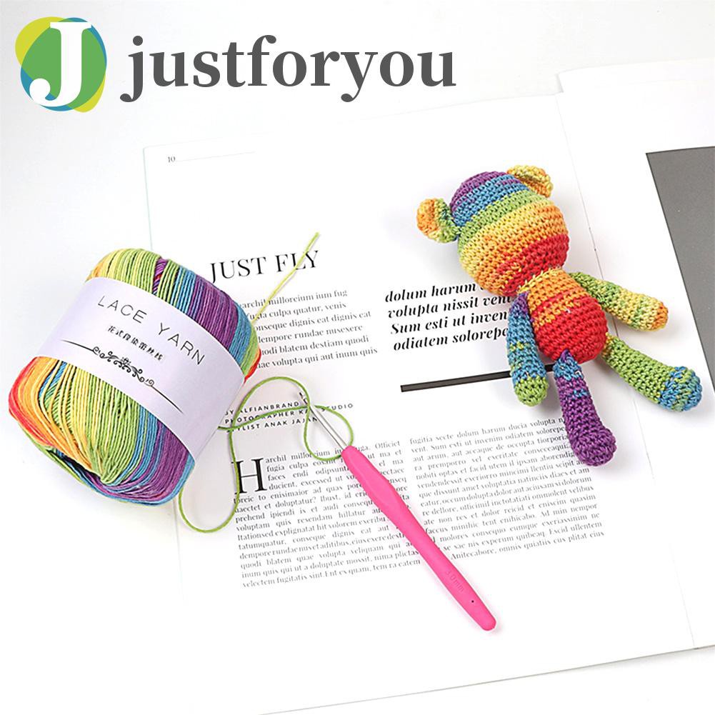 Justforyou2 40g 10Strands Worsted Section-dyed DIY Crochet Thread Knitting Sweater Yarn