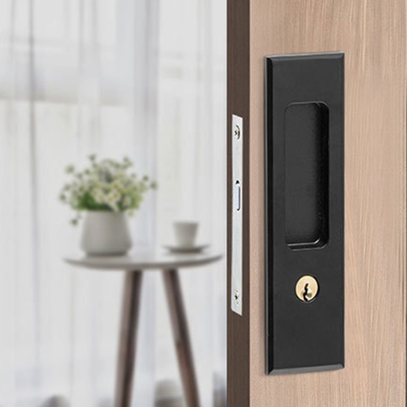 Kiss Đòn Bẩy Tay Nắm Cửa Trượt Hình Vuông Tiếng Trung Dễ Mở Khóa