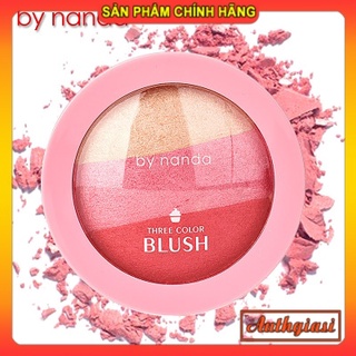 Phấn má khoáng nhũ bắt sáng 3 màu By nanda Three Color
