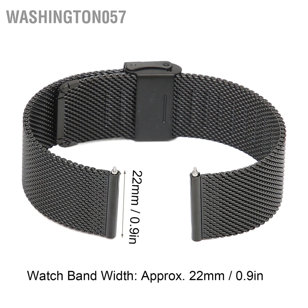 Có thể bán buôn Dây đeo đồng hồ bằng thép không gỉ 22mm dệt lưới phát hành nhanh tay với khóa đa năng cho Amazfit GTR 3 Washington057 Hàng giao ngay