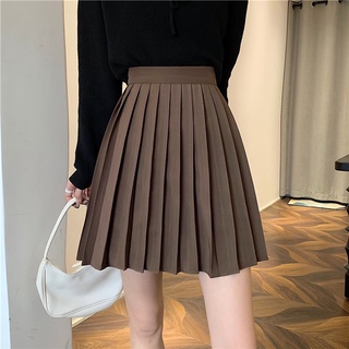Mới chân váy ngắn lưng cao xếp ly thời trang nữ tính