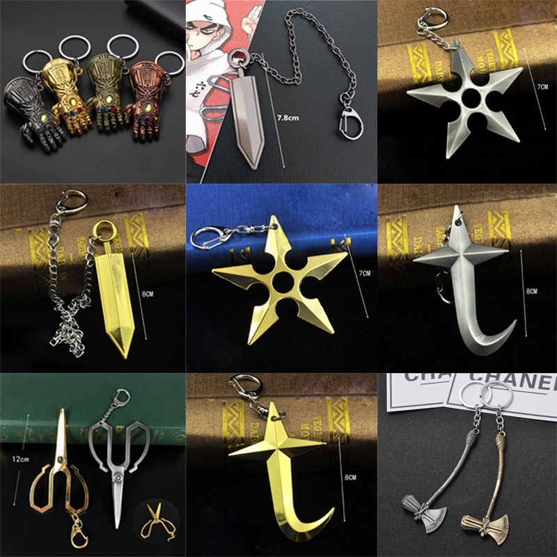 Móc Khóa kim loại Mavel, Avenger, PUBG, Keychain đa dạng mẫu mã giá rẻ - TENET