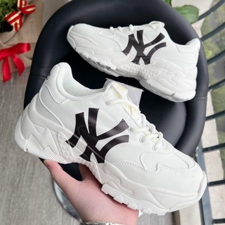 Giày Sneaker MLB Chữ NY Đen Nam Nữ