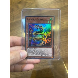 Lá bài thẻ bài Yugioh Prohibit Snake – Super Rare - Tặng bọc bài nhựa bảo quản