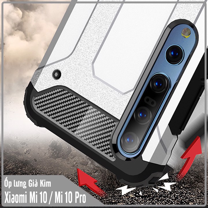 Ốp lưng cho Xiaomi Mi 10 / Mi 10 Pro Giả kim - Chống sốc