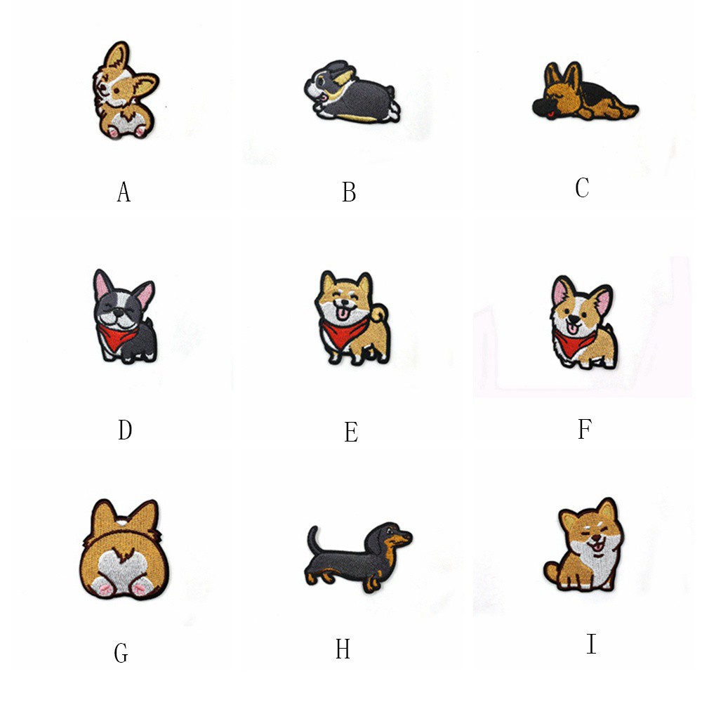 Miếng Vá Quần Áo Hình Chú Chó Corgi Taylor1 Dễ Thương Diy