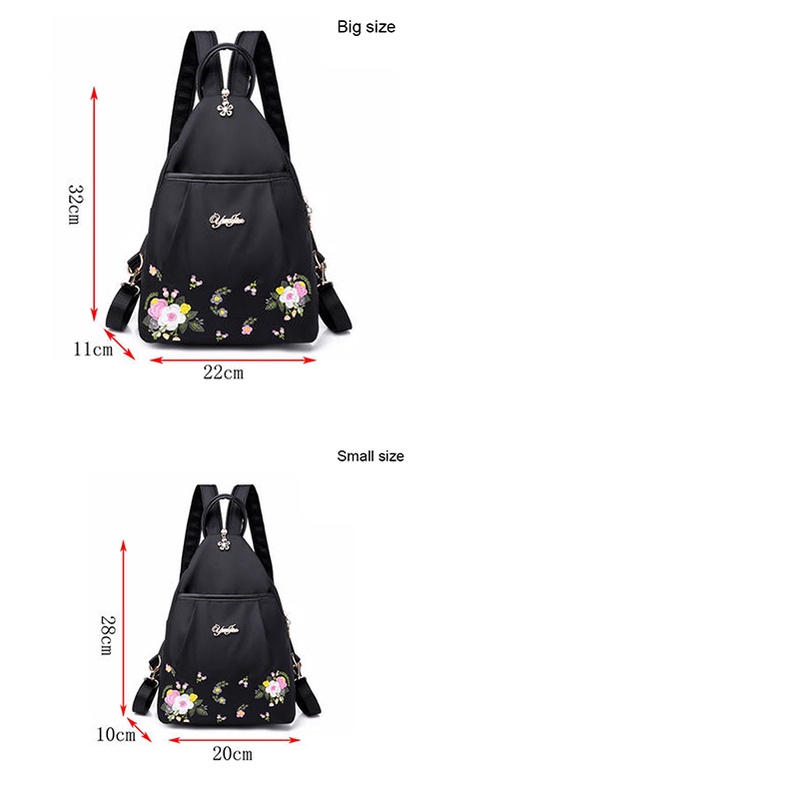 Yogodlns Túi Đeo Chéo Ngực Vải oxford Thêu Họa Tiết Đa Năng Chống Thấm Nước