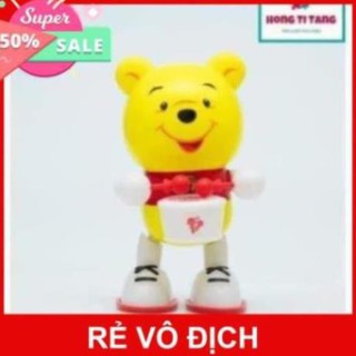 Con gấu Pooh đánh trống LT2016-Q1, Đồ chơi con gấu đánh trống vui nhộn cho bé thích thú chơi đùa