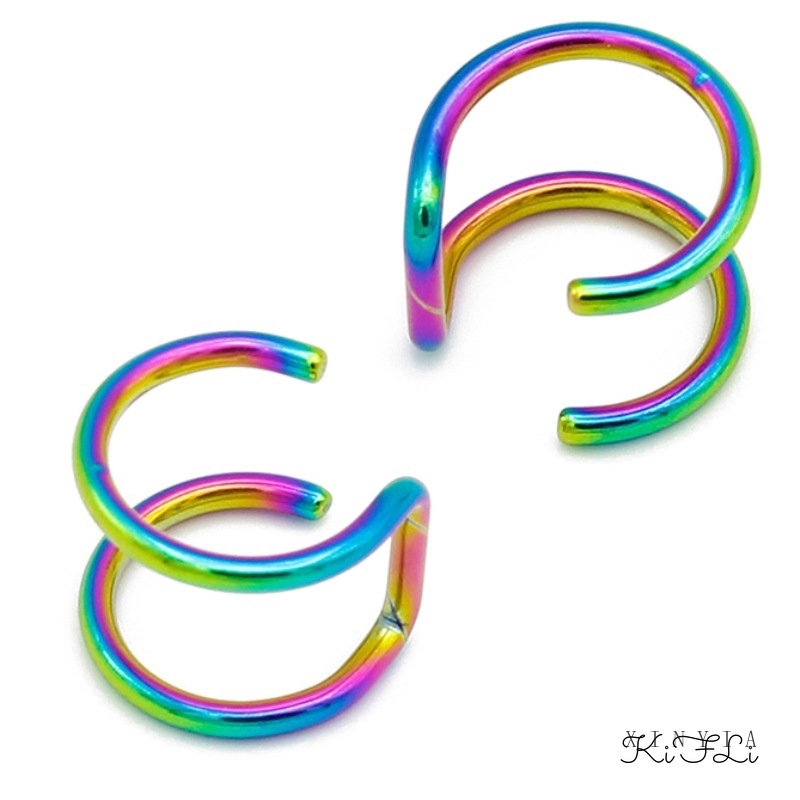 🌸Khuyên Kẹp Vành Tai Dạng Xoắn Thời Trang 4 Màu Tùy Chọn Cho Nữ