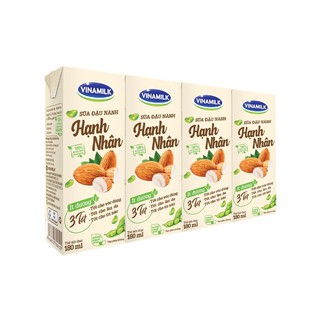 Sữa Đậu Nành Hạnh Nhân Vinamilk (4*180ml)