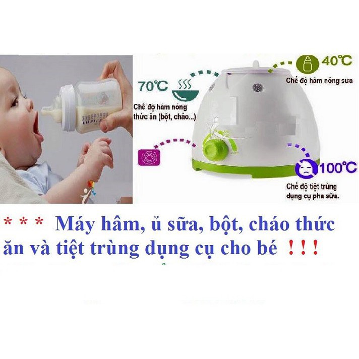 [ Gía siêu rẻ ] MÁY HÂM SỮA 3 CHỨC NĂNG YUMMY 18c