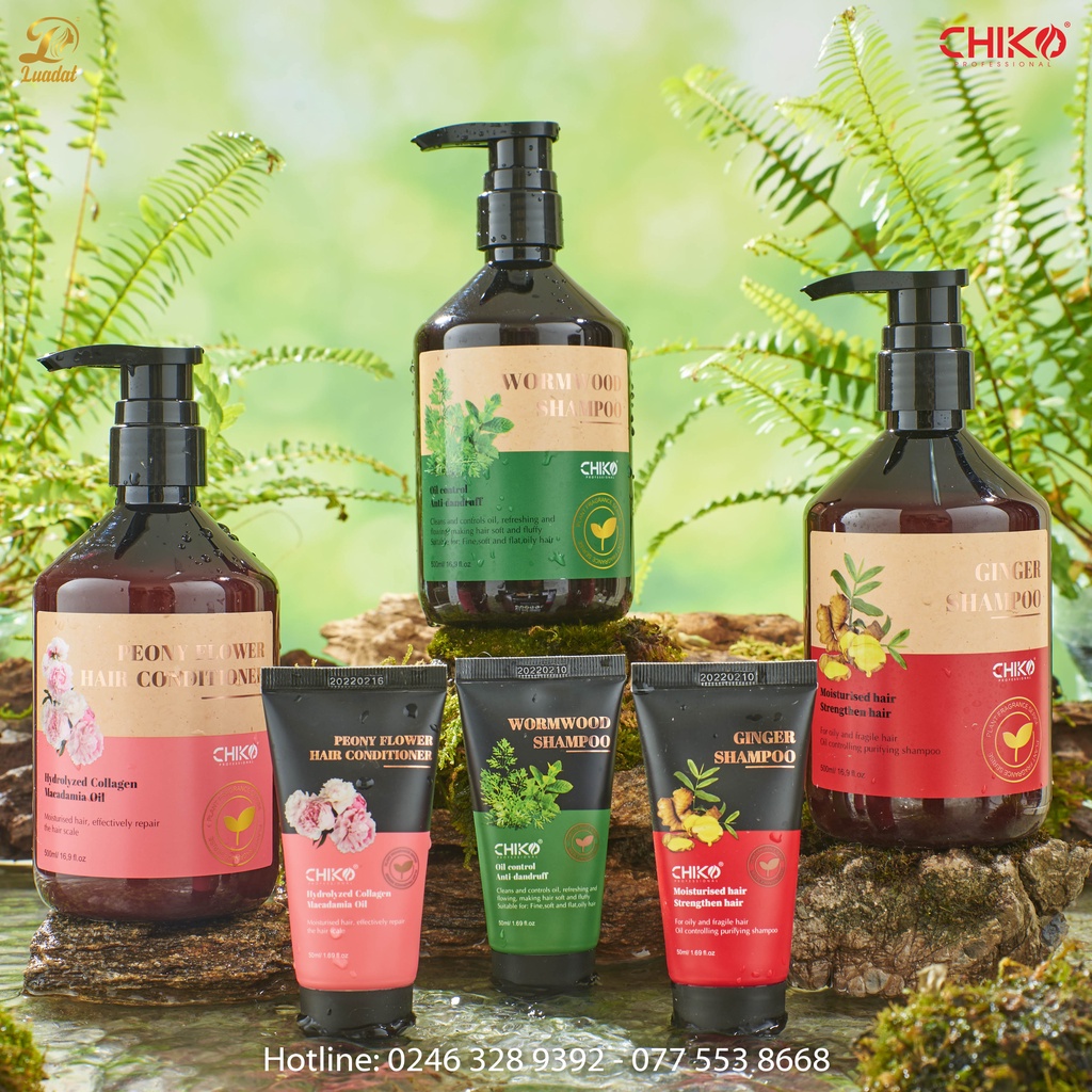 Dầu cặp  dược liệu CHIKO ngừa gàu, chăm sóc da đầu từ thiên nhiên 500 ml