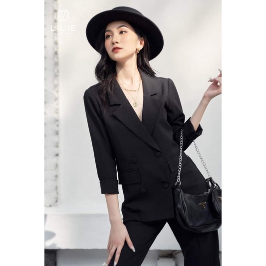 Mũ dạ fedora vành nhỏ đai đen gắn con ong siêu sang chảnh