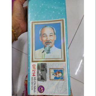 Tranh đính đá Bác Hồ kt 58*75cm(hình thật)đính nhiều