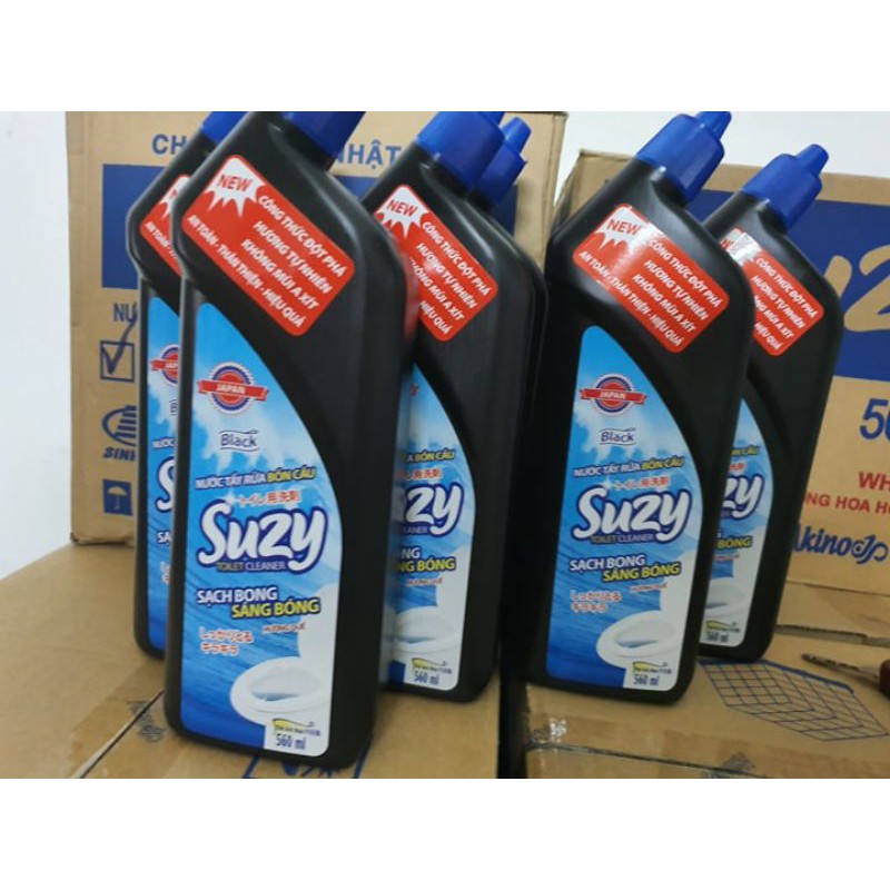 Nước tẩy rửa bồn cầu, nhà tắm Cao Cấp Suzy Nhật Bản 560ml - thành phần Hữu Cơ, không mùi axit