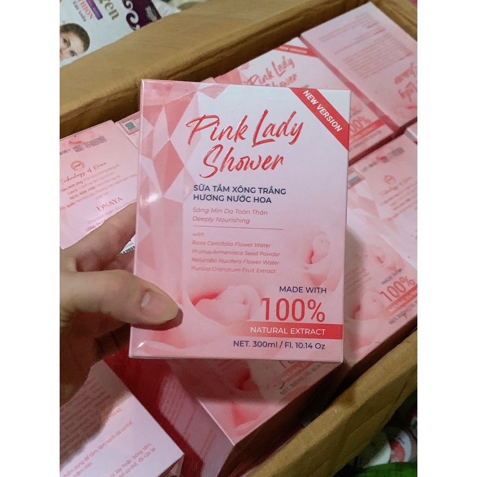 PINK LADY SHOWER - SỮA TẮM XÔNG TRẮNG SÁNG MỊN DA TOÀN THÂN, HƯƠNG NƯỚC HOA