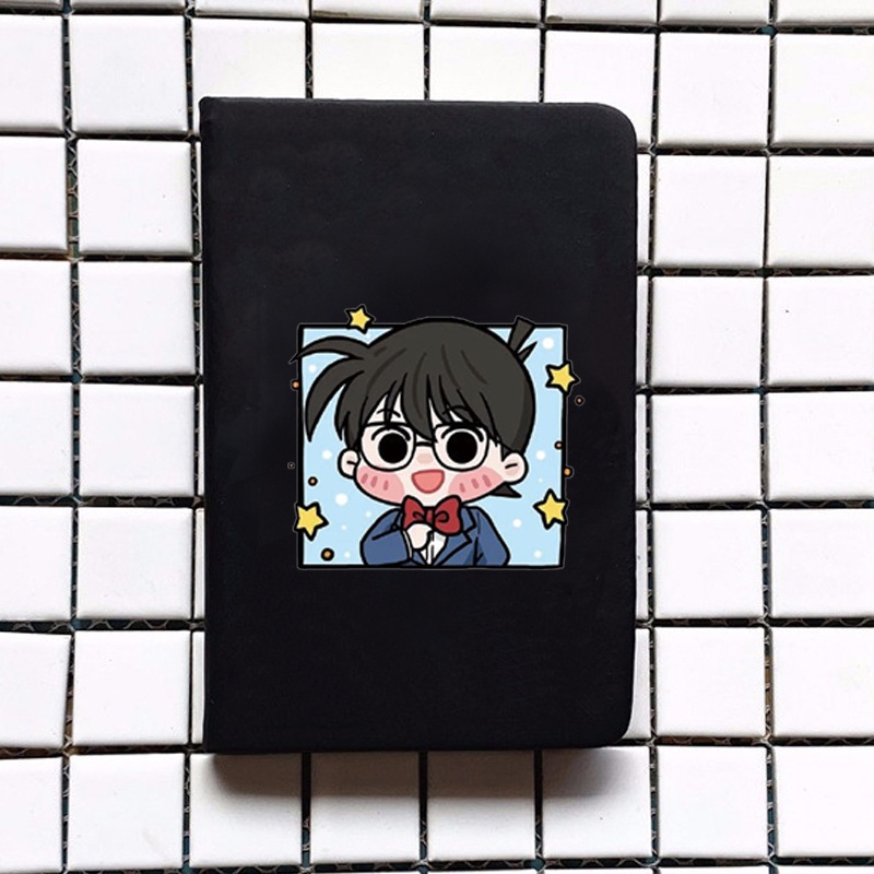 Sổ da cầm tay A6 in hình CONAN KAITO KID Thám tử lừng danh anime chibi ghi chép tiện lợi đi học