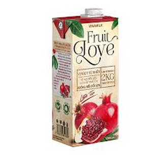 Nước ép fruit love lựu táo vinamilk - hộp 1l