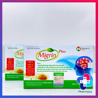 MIGRIN plus - Cải thiện các triệu chứng đau nửa đầu, khó ngủ.