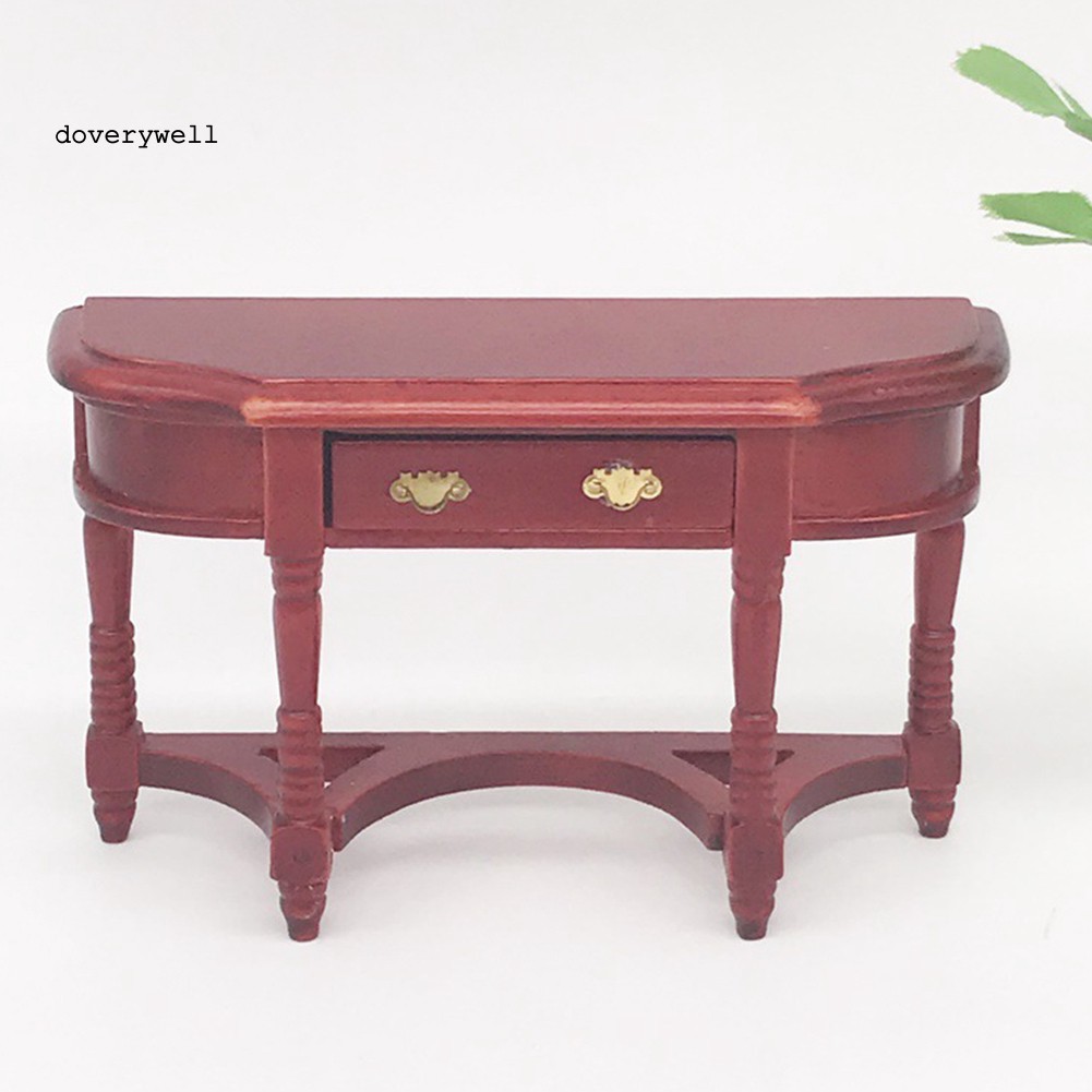 Bộ Bàn Ghế Gỗ Mini Tỉ Lệ 1/12 Cho Nhà Búp Bê